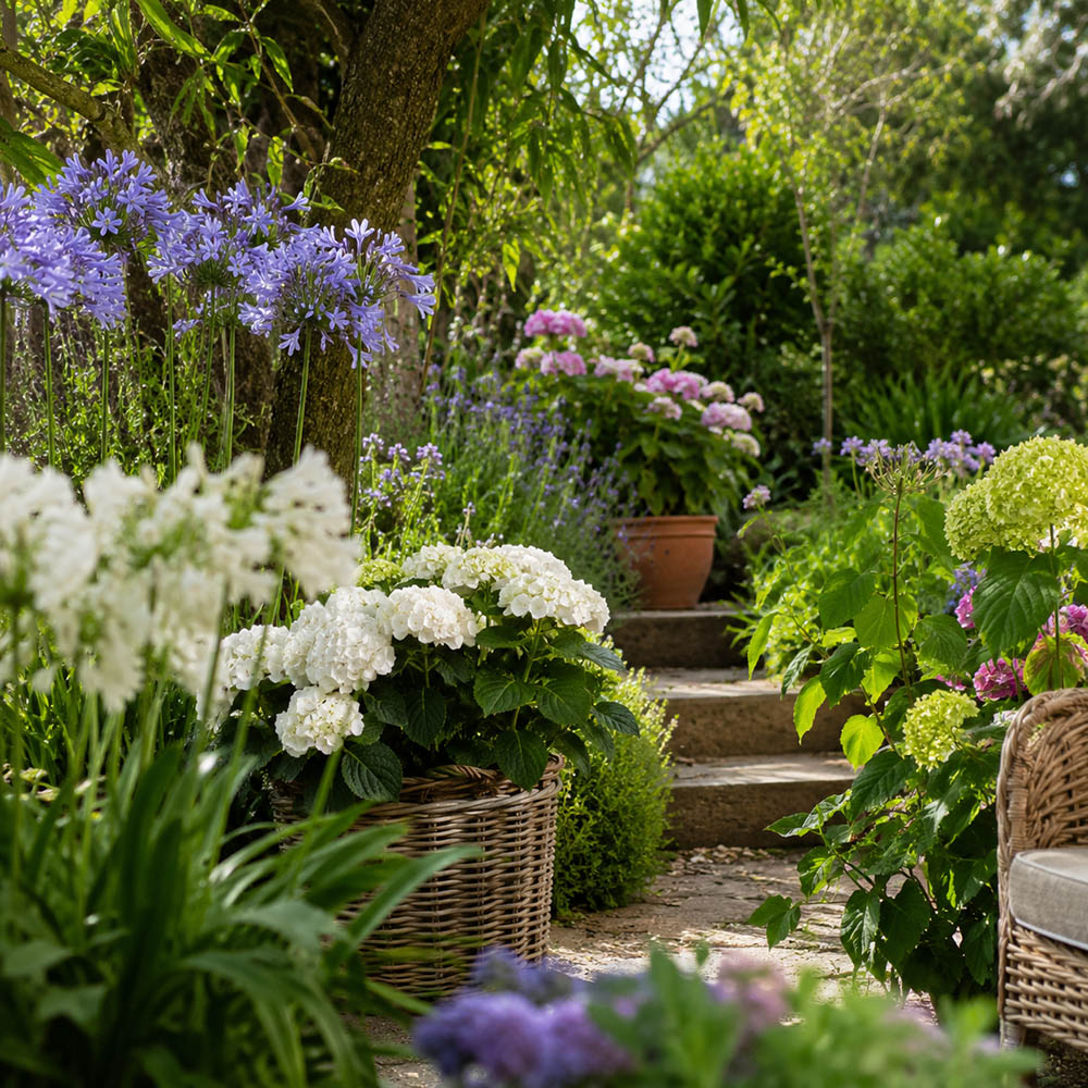 Tuinschilderijen met bloemen en planten